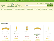 Tablet Screenshot of beehivecandles.com